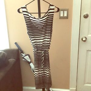 Adorable Black and white striped dress